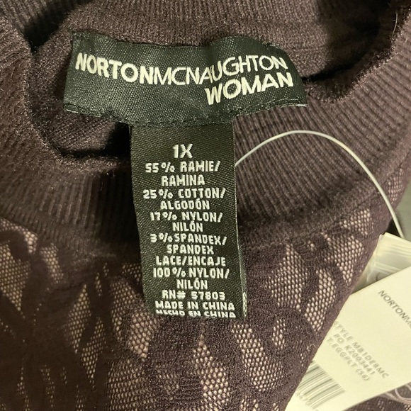 NWT Norton McNaughton Lace Top - Picture 8 of 9